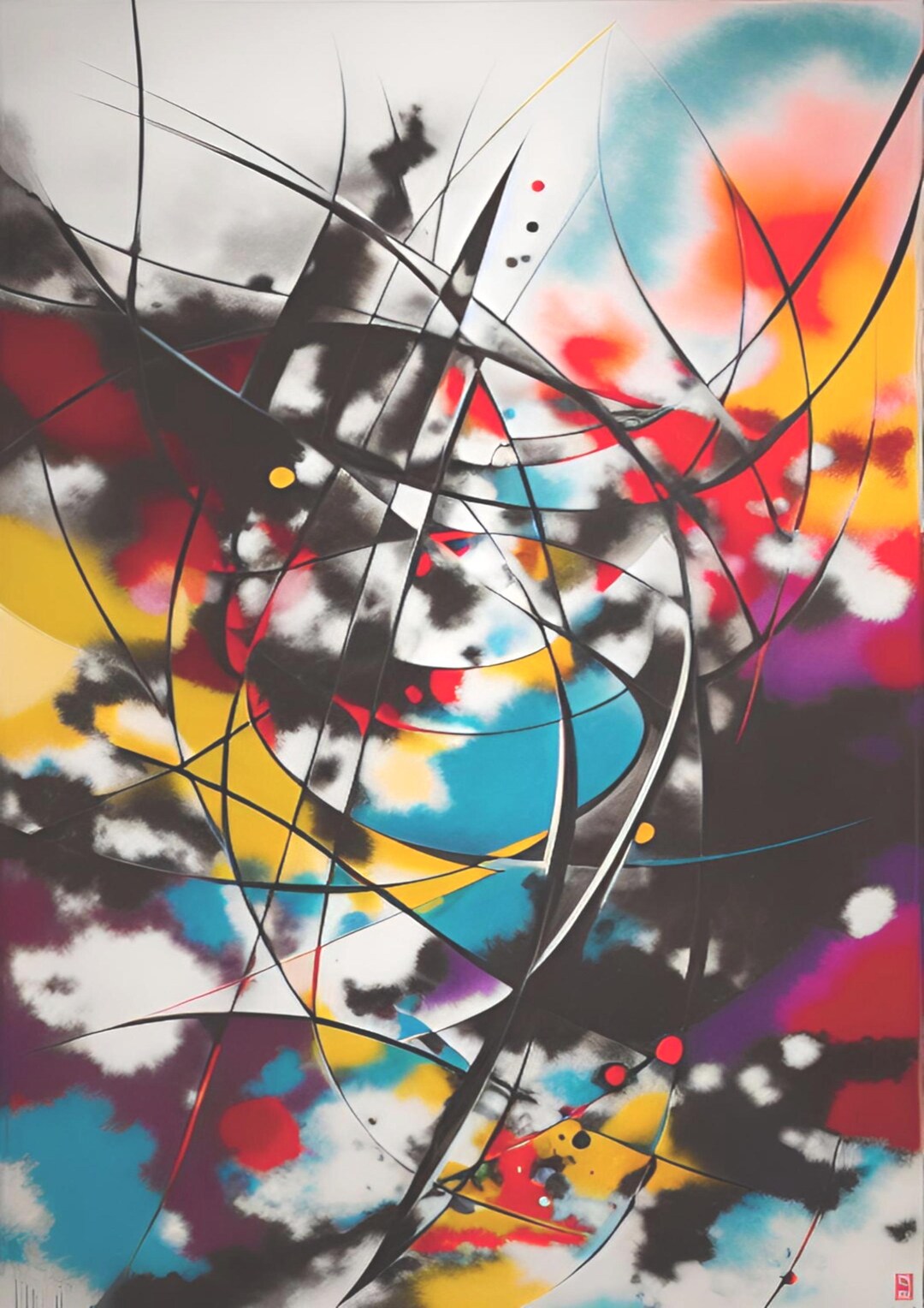 Inception - Instant Download Abstract Art Print, Contemporary Style ...
