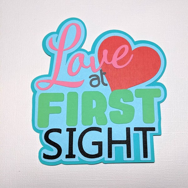 Love at First Sight Title Die Cut kit