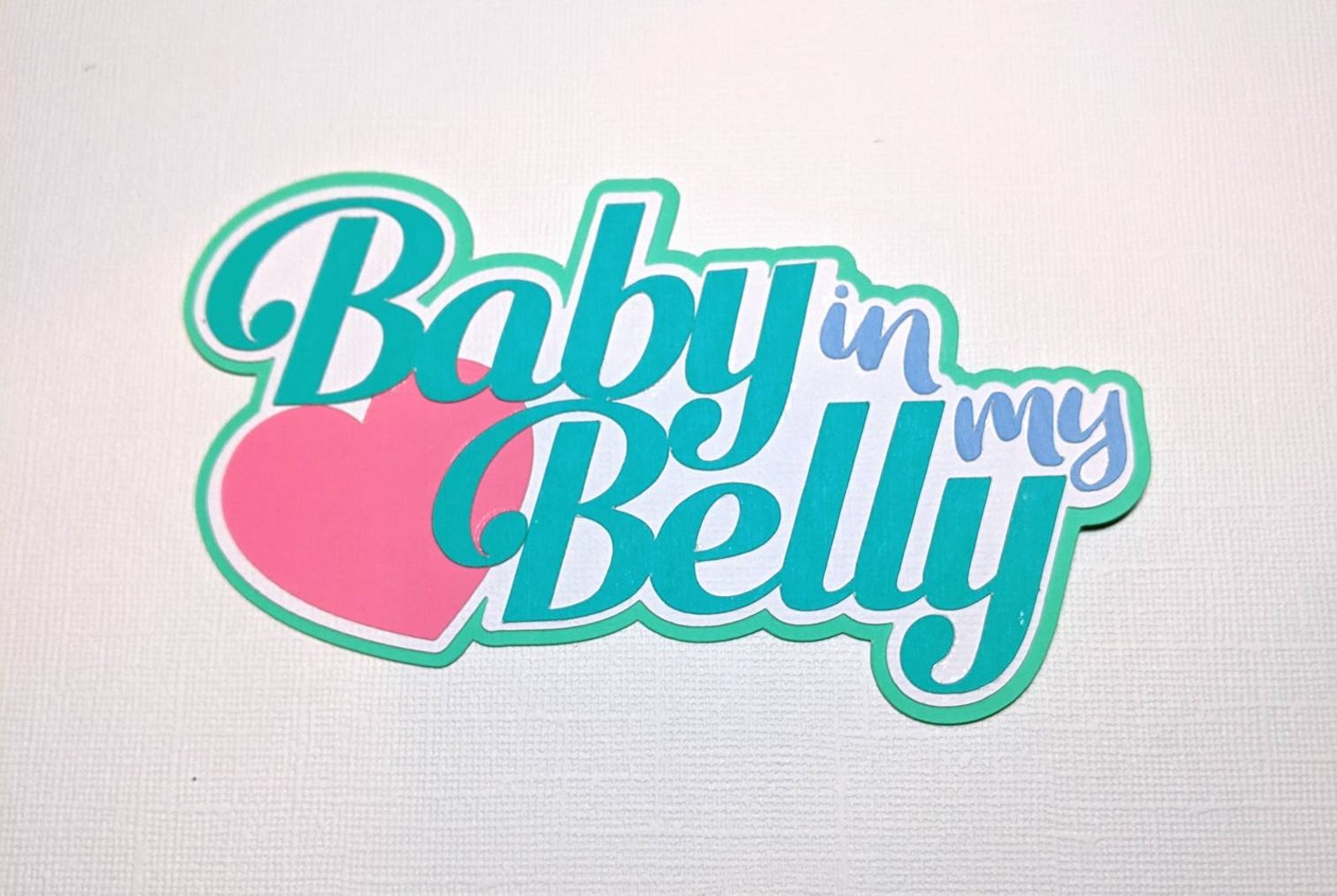 Baby in My Belly Title Die Cut Kit - Etsy