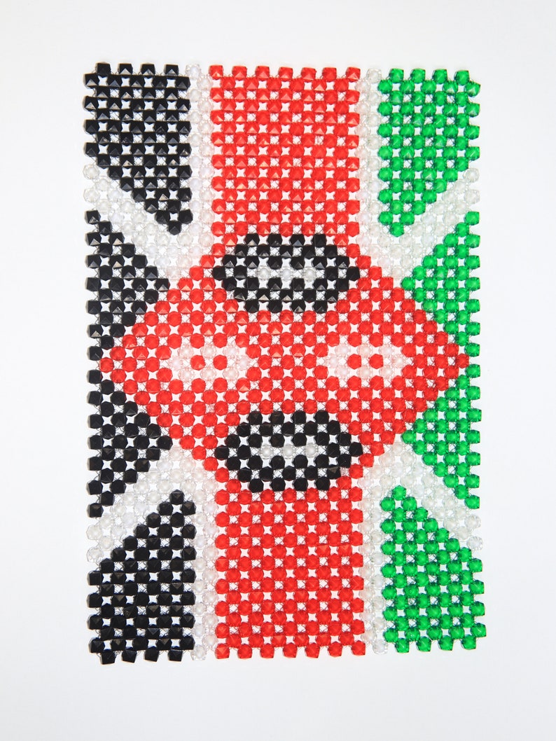 Kenya Flag Beaded Dining Table Mat African Beaded Dining - Etsy