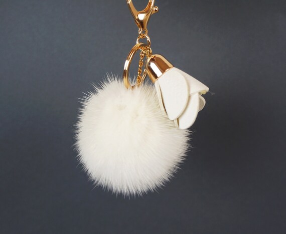 Bag Pom Pom Keychain