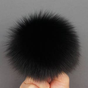 Pompon di pelliccia, Pompon di volpe, Pompon di pelliccia nero, Pompon grande, Cappello con pompon di pelliccia, Pompon staccabile, Pompon di pelliccia, Pompon di volpe artica, Pompon soffice