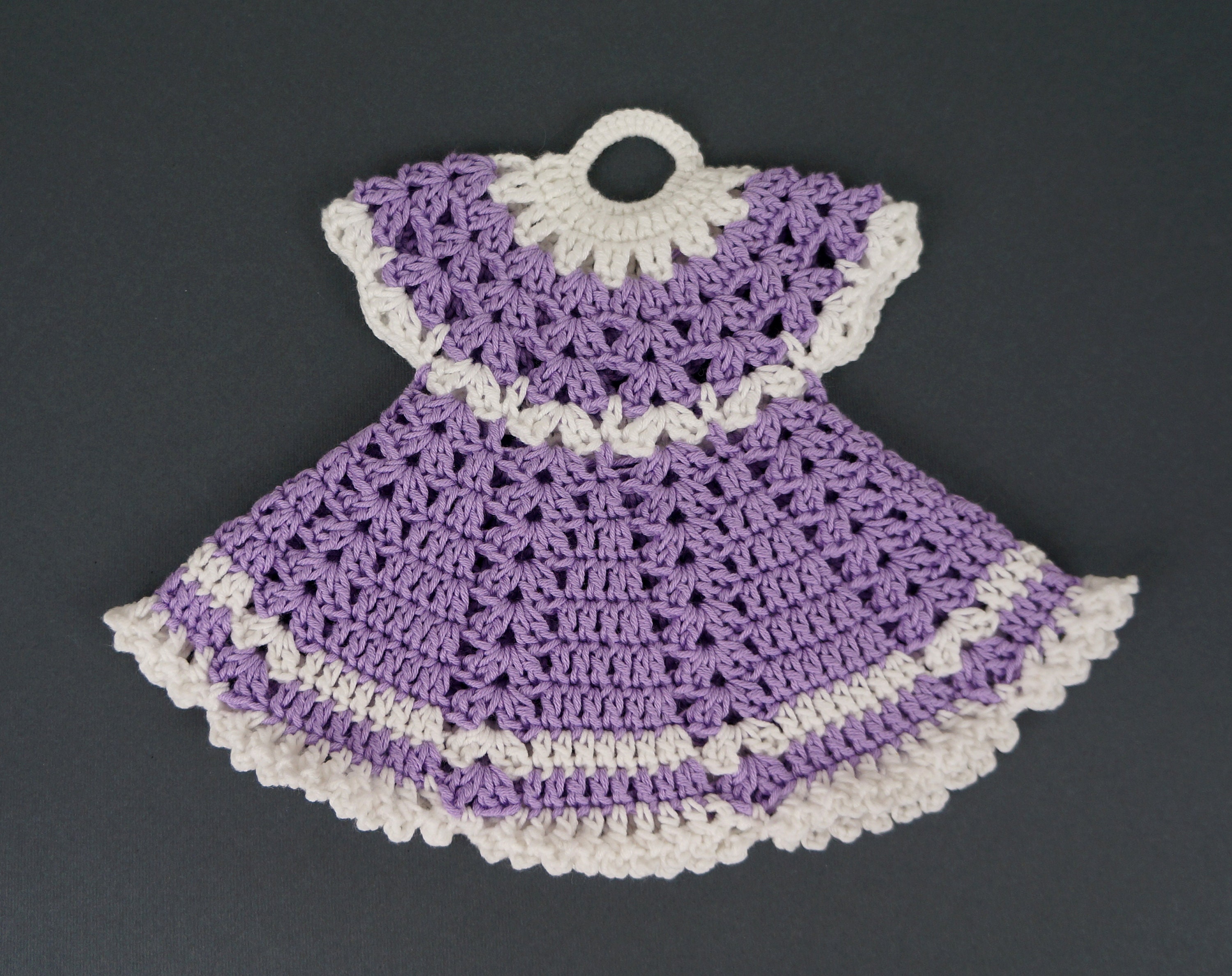 Crochet Pot Holders Dress Potholders Crocheted Potholders Etsy