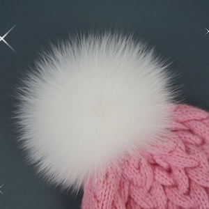Pom pom di pelliccia, Pom pom bianco, Pom pom di volpe, Palla di pelo, Pom pom staccabile, Pom pom soffice, Palla soffice, Cappello con pom pom, Pom pom di pelliccia, Palla di pelo