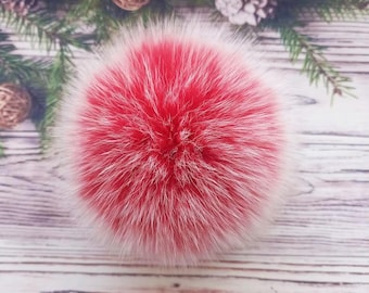 Real Fox Fur Pom Pom: Fluffy Hat Accessory
