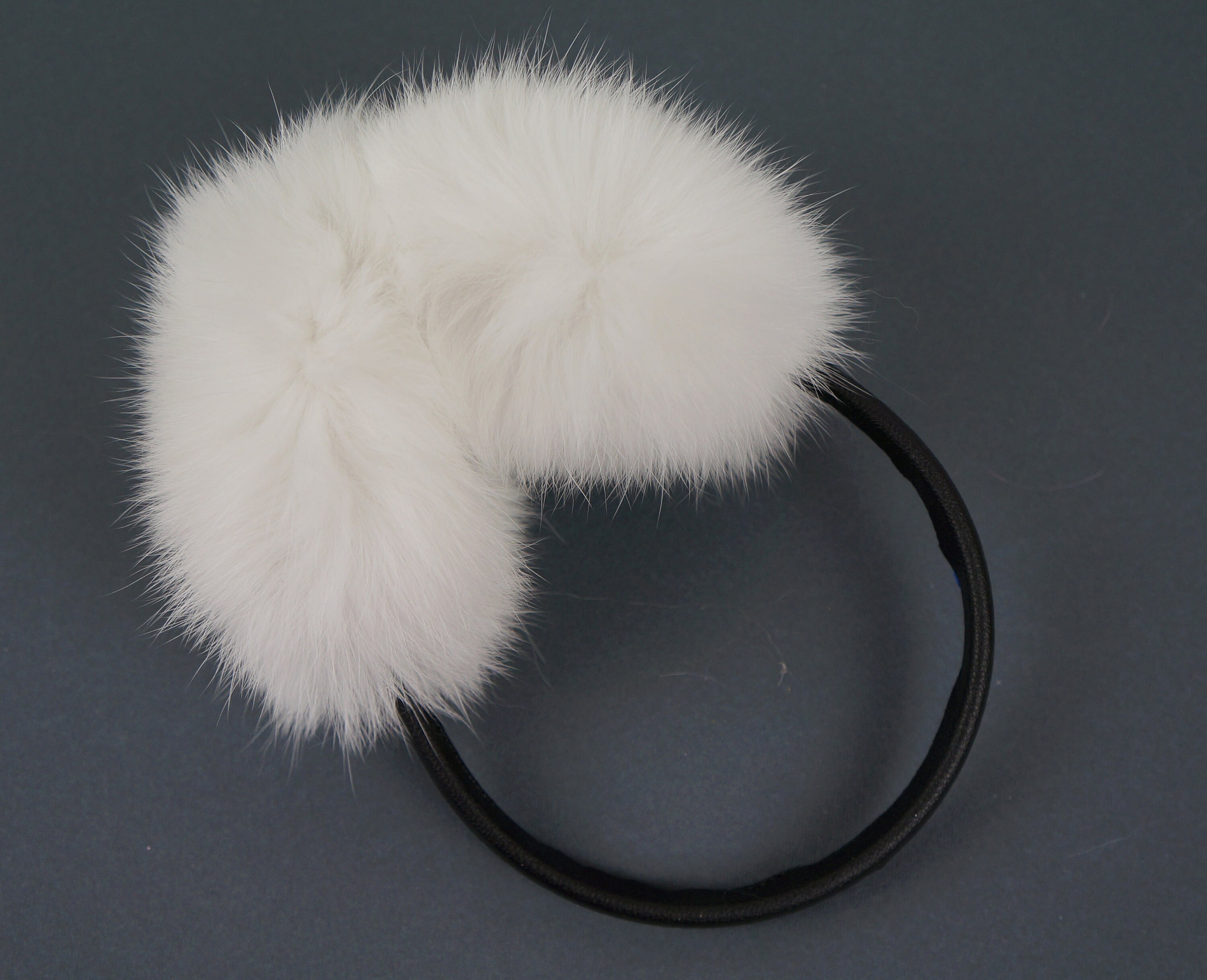 Real fur earmuffs Rabbit fur white Fluffy ear muffs Ear Etsy