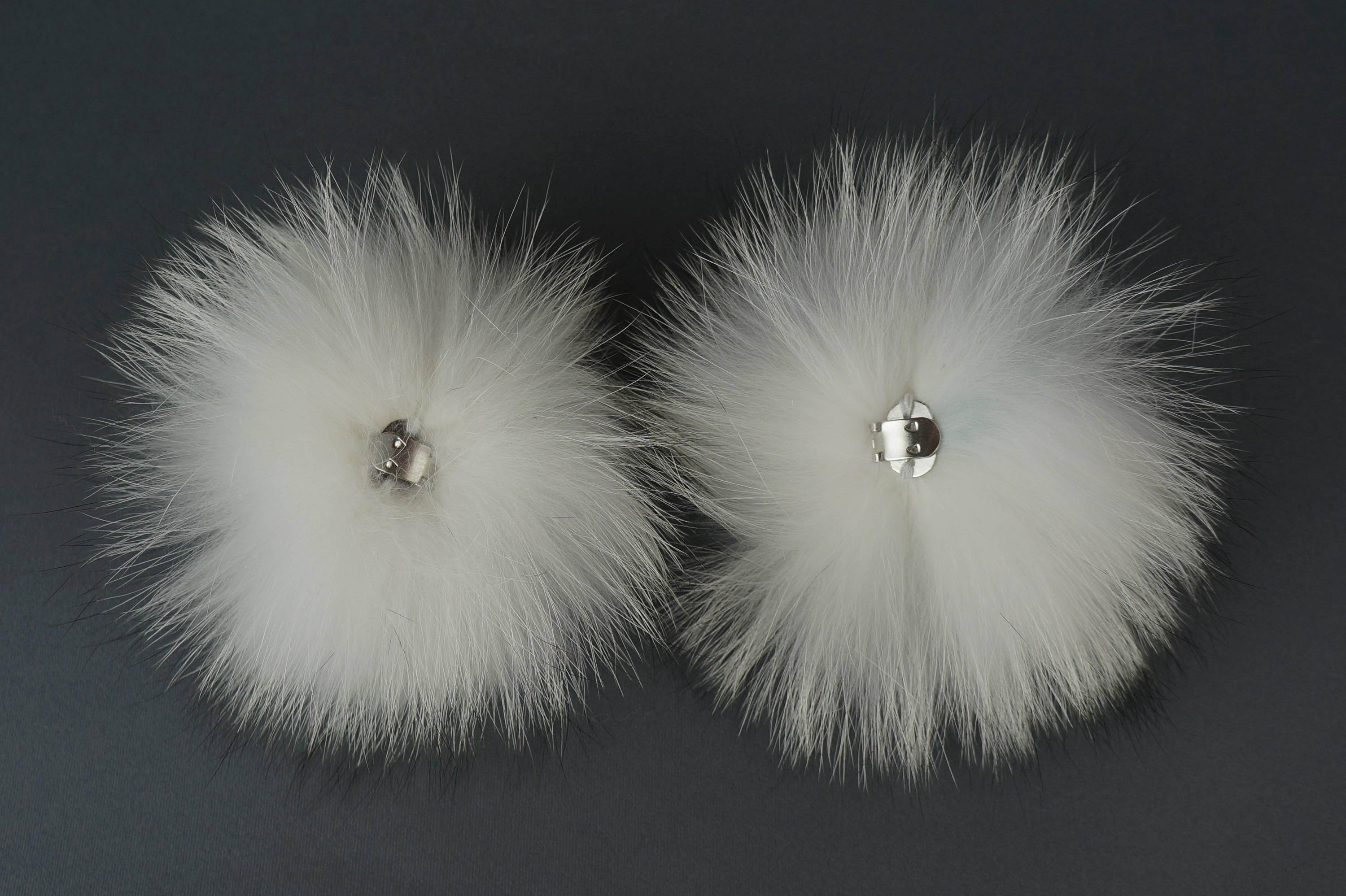 Pair Shoe Clips Fur Shoe Clips Fur Pom Pom Fox Fur Pompom Etsy