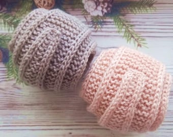 Acrylic Knitted Sophie Scarf: Skinny Neckerchief Headband