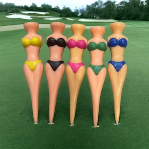 Hand Painted Bikini Golf Tees (5)