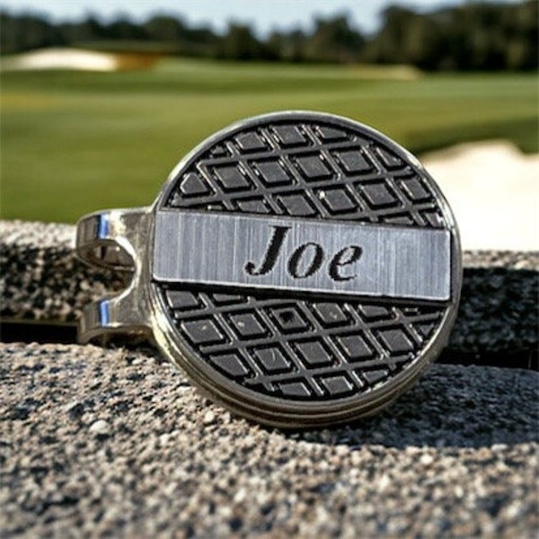 Personalized Golf Ball Marker with Magnetic Hat Clip