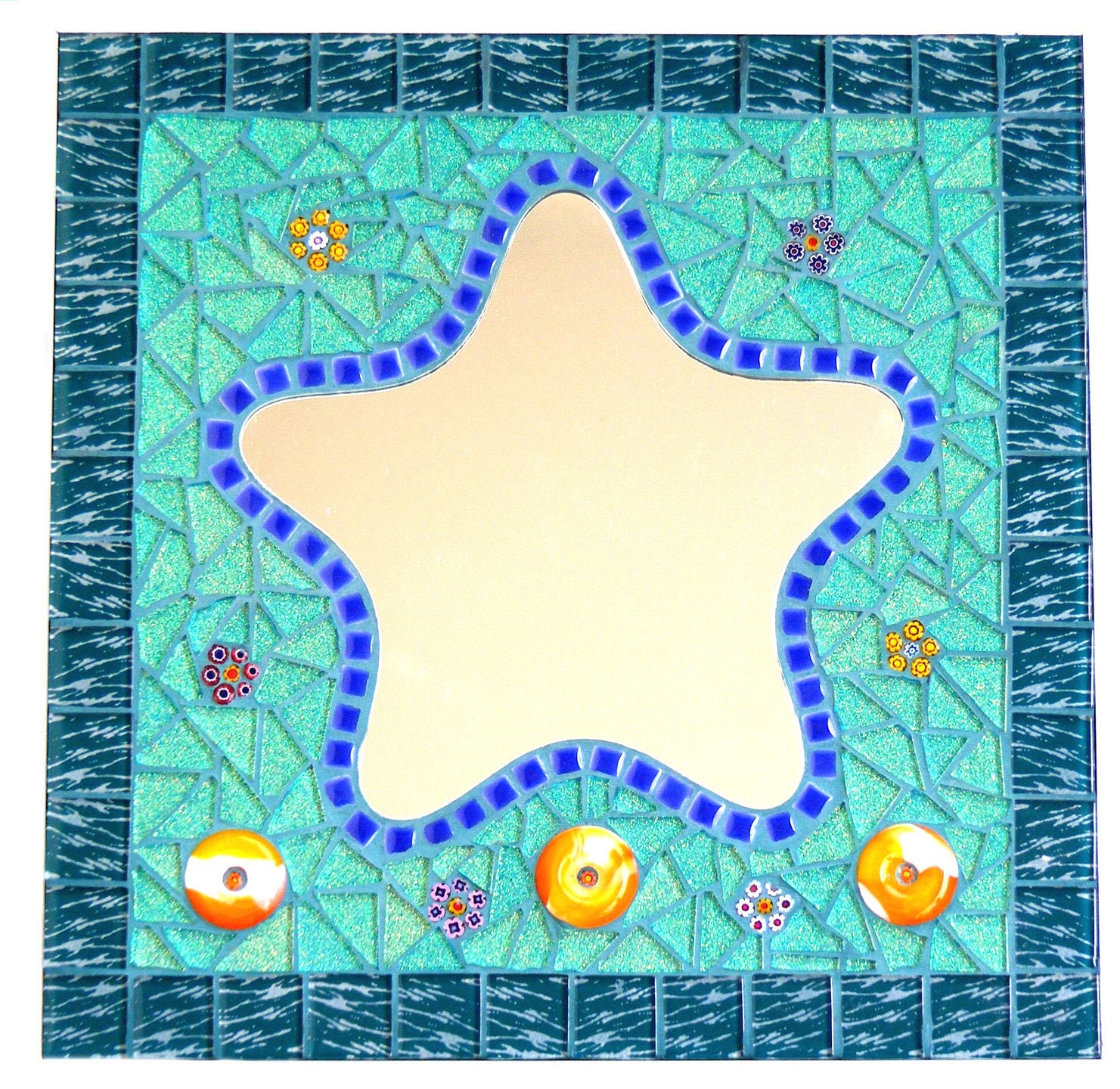 Miroir Étoile La Mer Pailleté