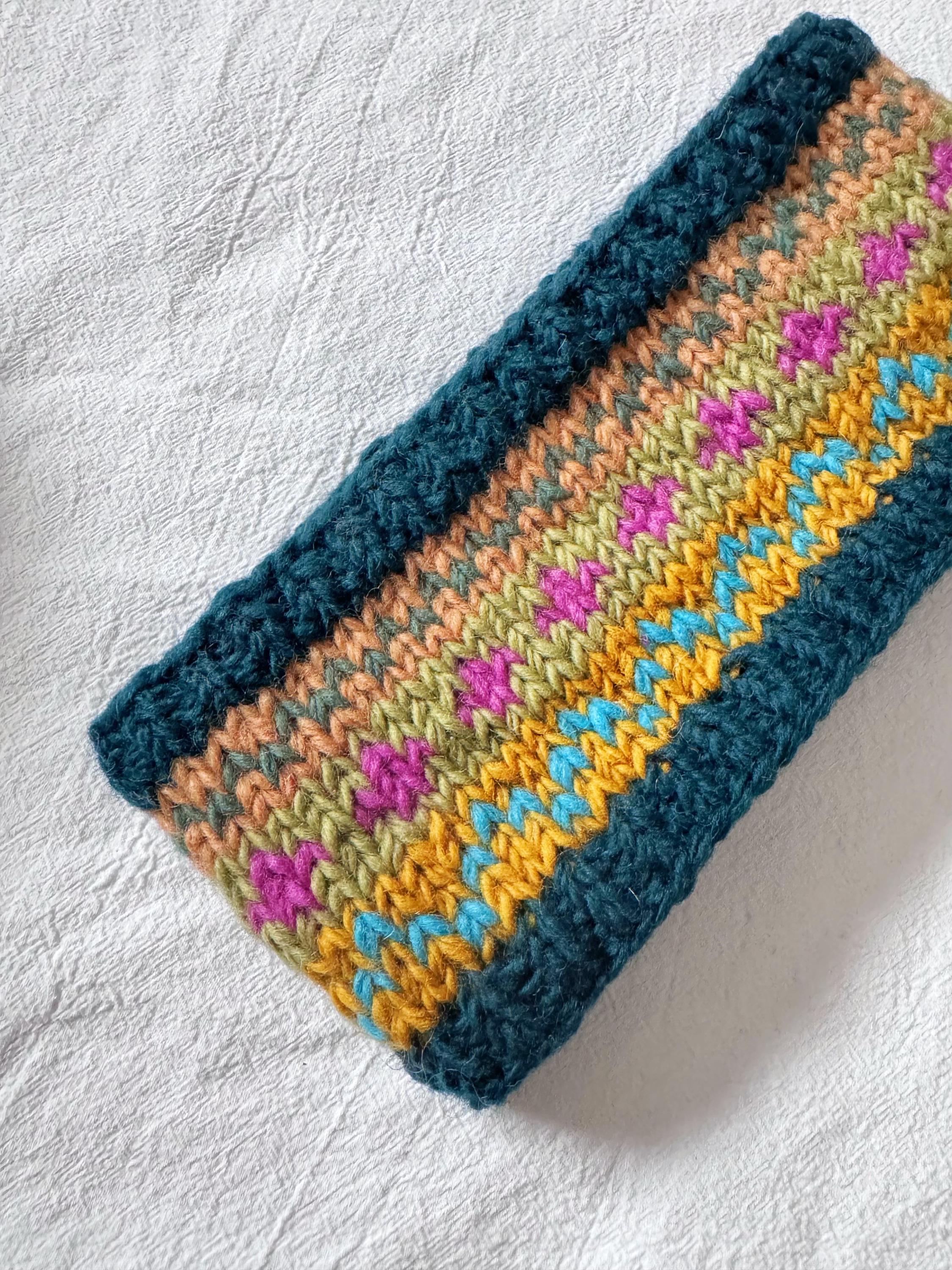 Rainbow Knit Headband-Icelandic Wool Pachamama® rainbow headband - Wildwood | Bude | Cornwall main image 2