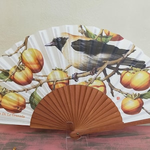 Spanish Hand Fan with  Persimmons