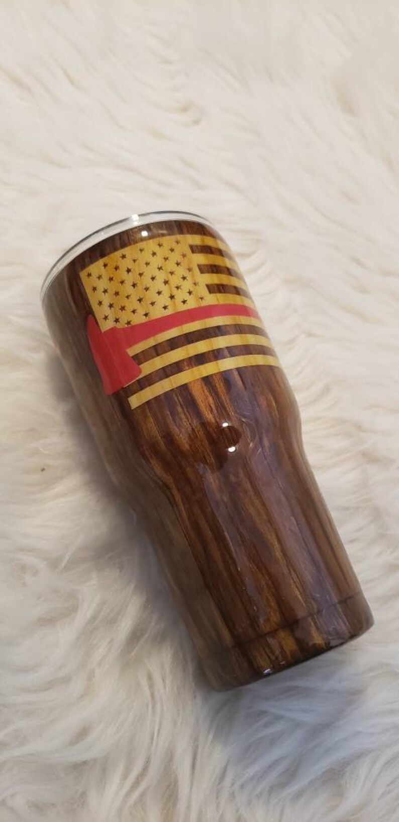 Wood grain epoxy tumbler Etsy