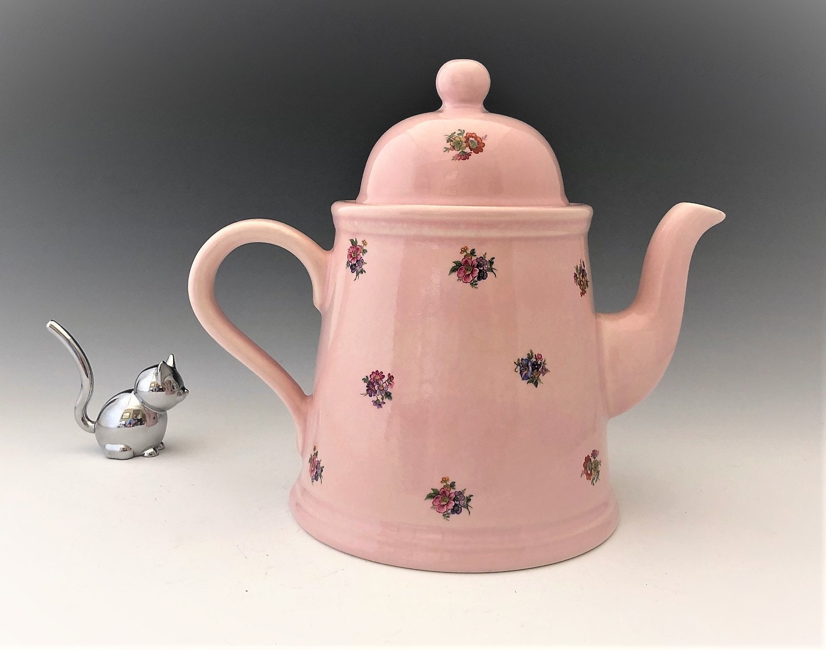 Antique English Teapot Floral Arthur Wood Cottage Decor agrohort.ipb