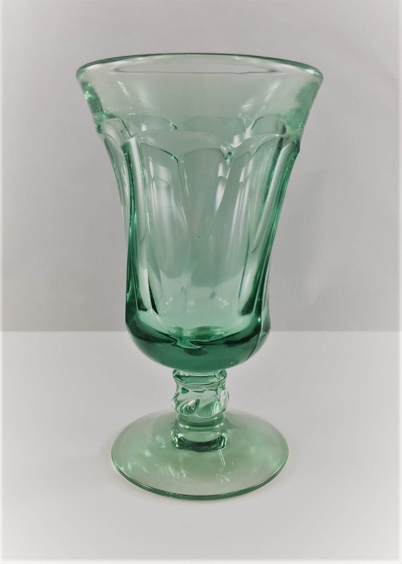 Set of 4 Vintage Fostoria Glasses Jamestown Green 4 Ounce Juice Glasses