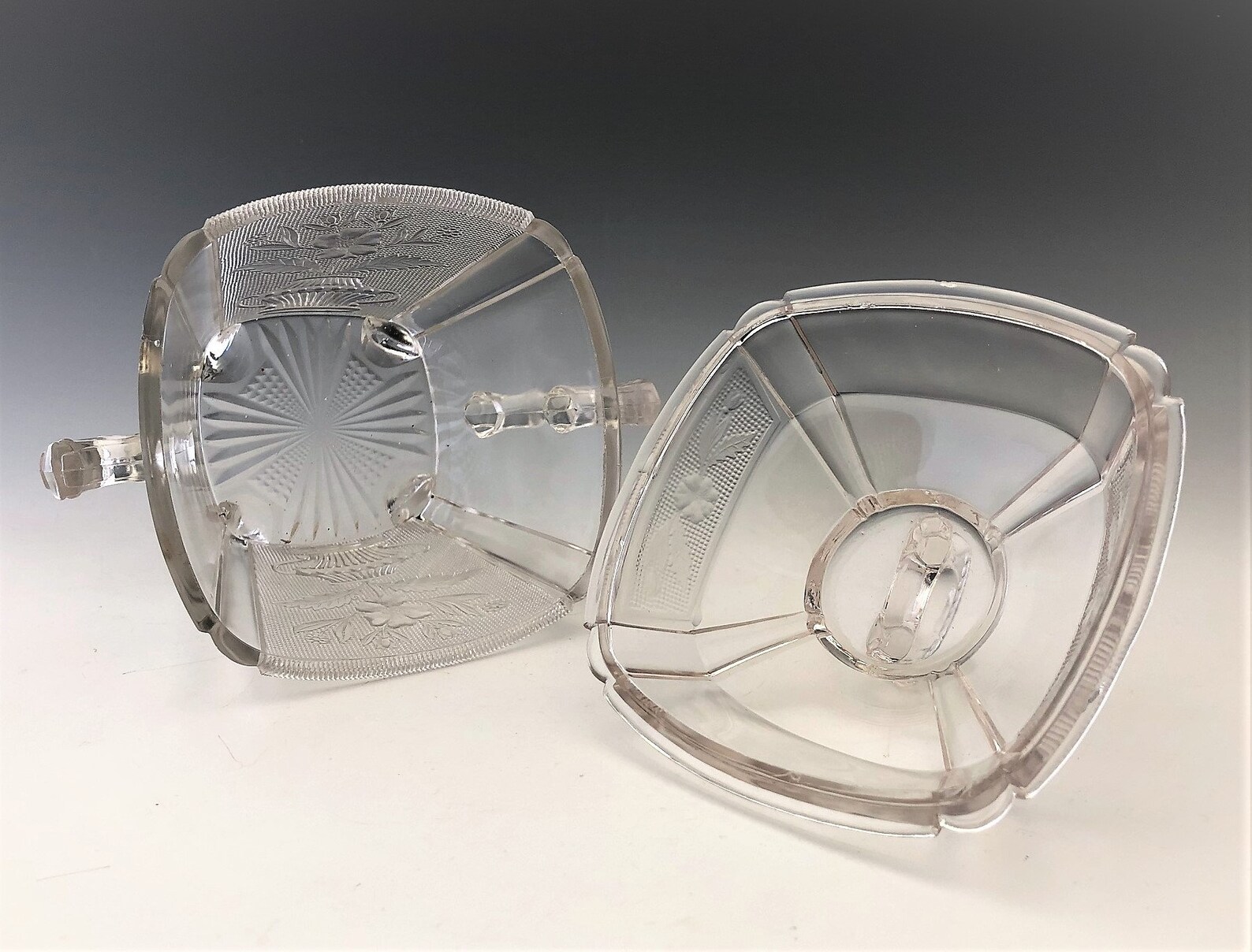 EAPG Covered Sugar Bowl Cooperative Flint Glass Company Etsy