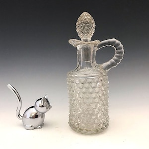 EAPG Cruet - Model Flint Glass Company - Dewdrop Pattern - Early American Pattern Glass - circa 1890s