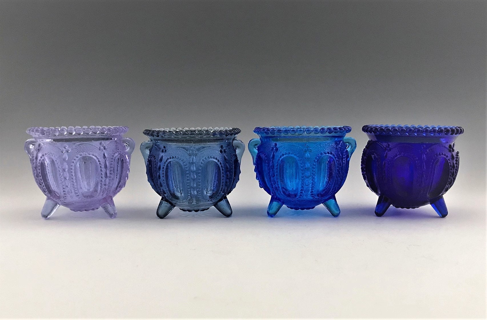 Set of 5 Degenhart Toothpick Holders Vintage Gypsy Pot or Cauldron