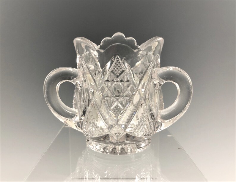 EAPG Threehandled Toothpick Holder U.S. Glass Company No. Etsy