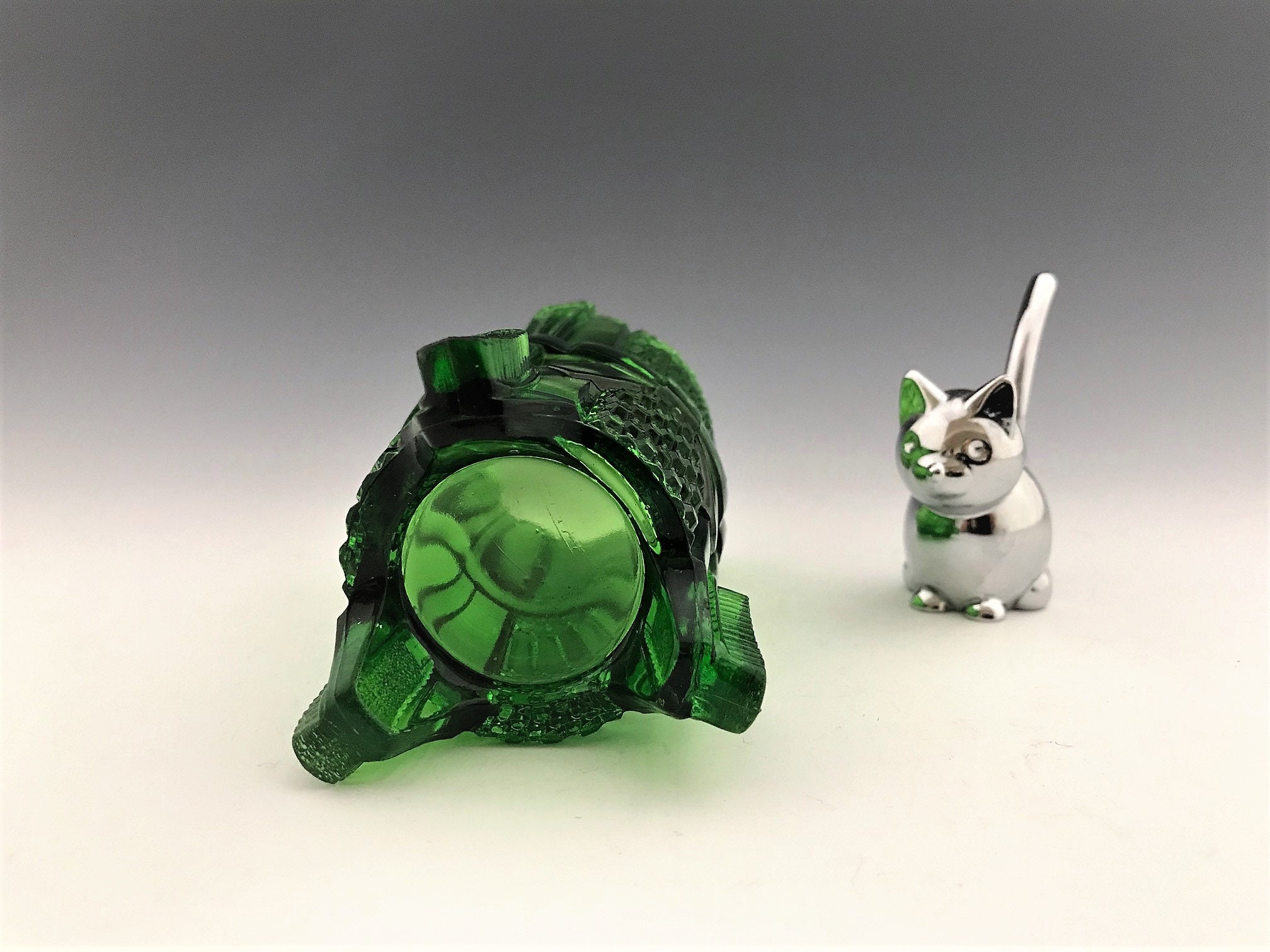 Vintage Toothbrush Holder U.S. Glass Novelty Toothbrush Holder