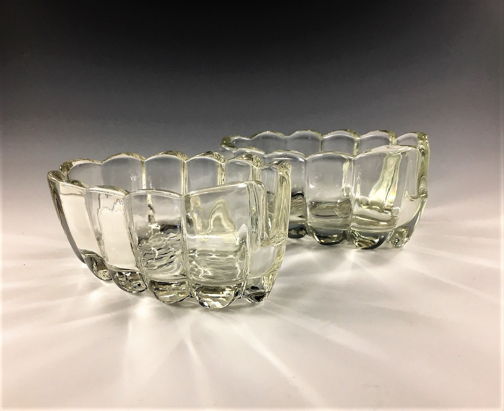 Set of 4 Princess House Spoon Rests Number 438 Spoon Holder Vintage