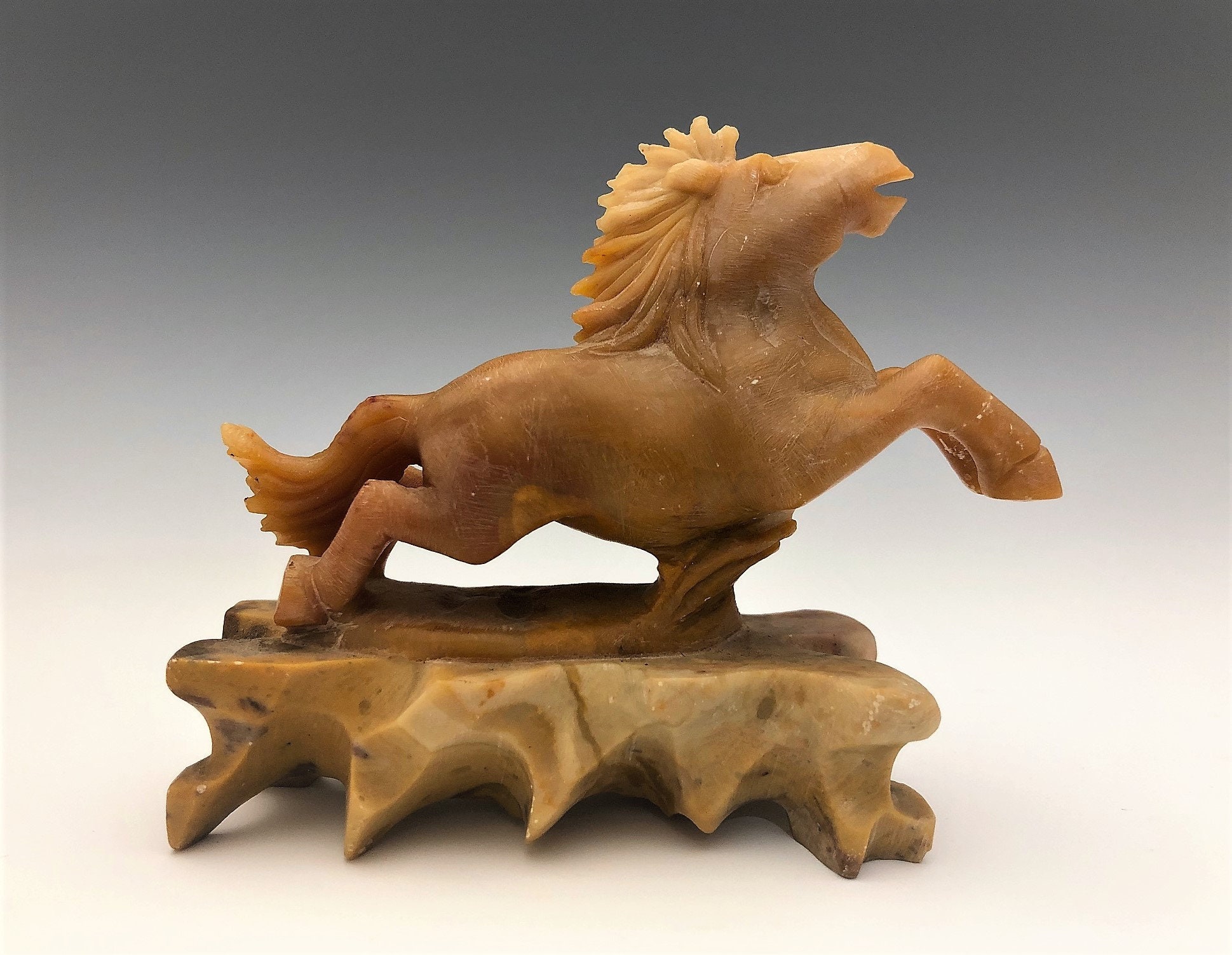 Home Décor Soapstone Horse Carving Rocks & Geodes