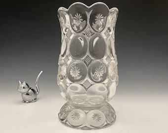 EAPG Celery Vase - Co-Operative Flint Glass Company - Imperial Pattern - AKA Jeweled Moon and Star - Circa 1896