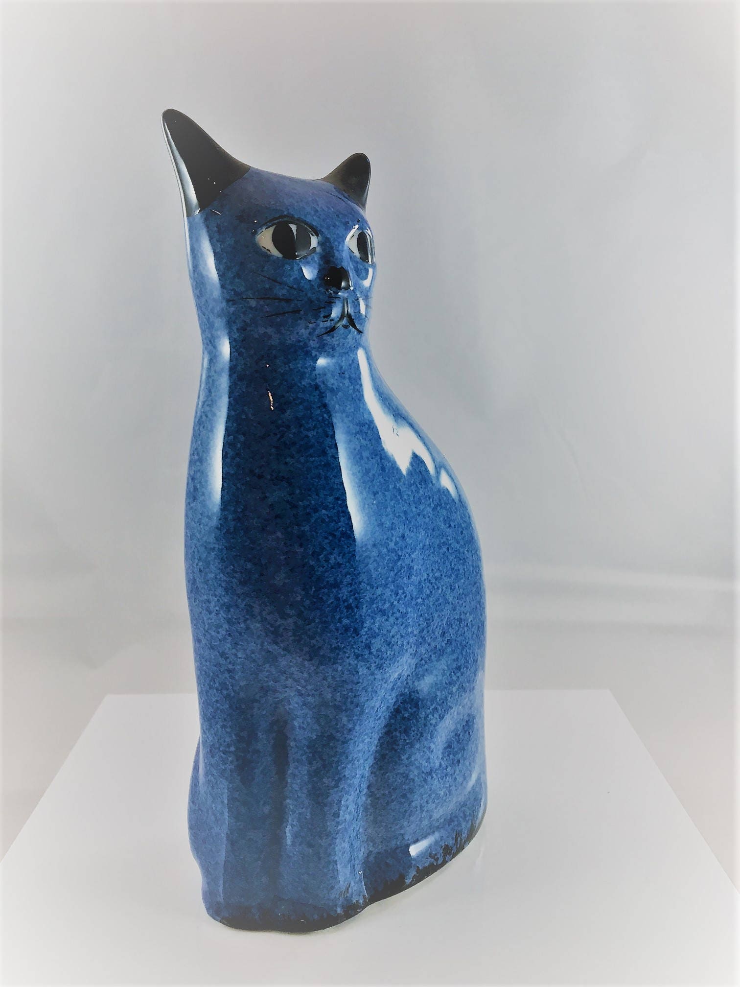 Vintage Ceramic Cat Statue N.S. Gustin