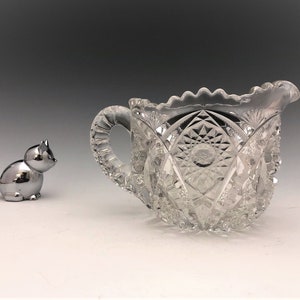 EAPG Creamer - McKee and Brothers - Fentec Pattern - Early American Pattern Glass - c. 1907