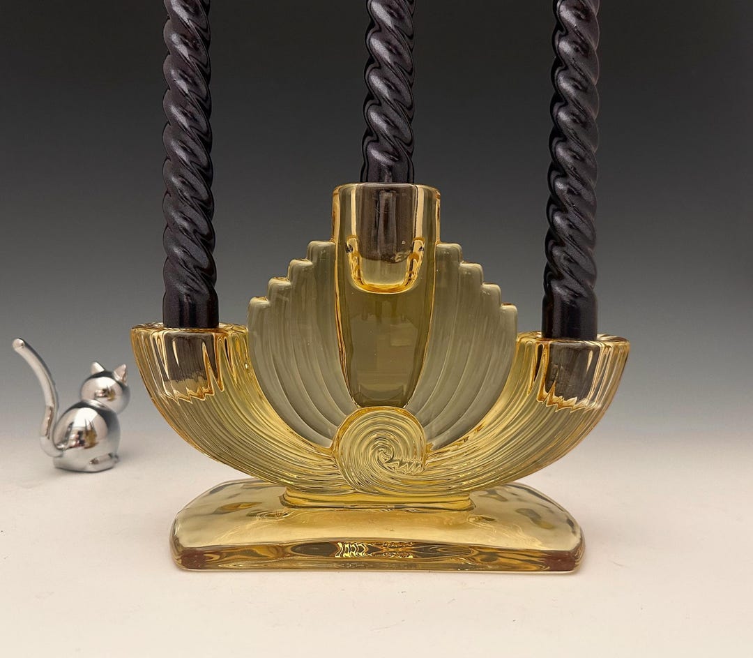 Fostoria No. 2547 Trindle Candlestick in Gold Tint - Etsy