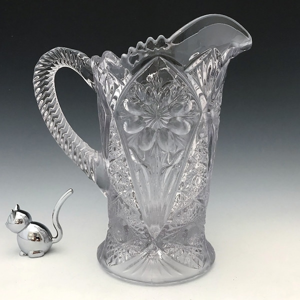 EAPG Pitcher - Imperial Glass Company - No. 4474 La Rochelle Pattern (OMN) - Early American Pattern Glass - Circa 1911