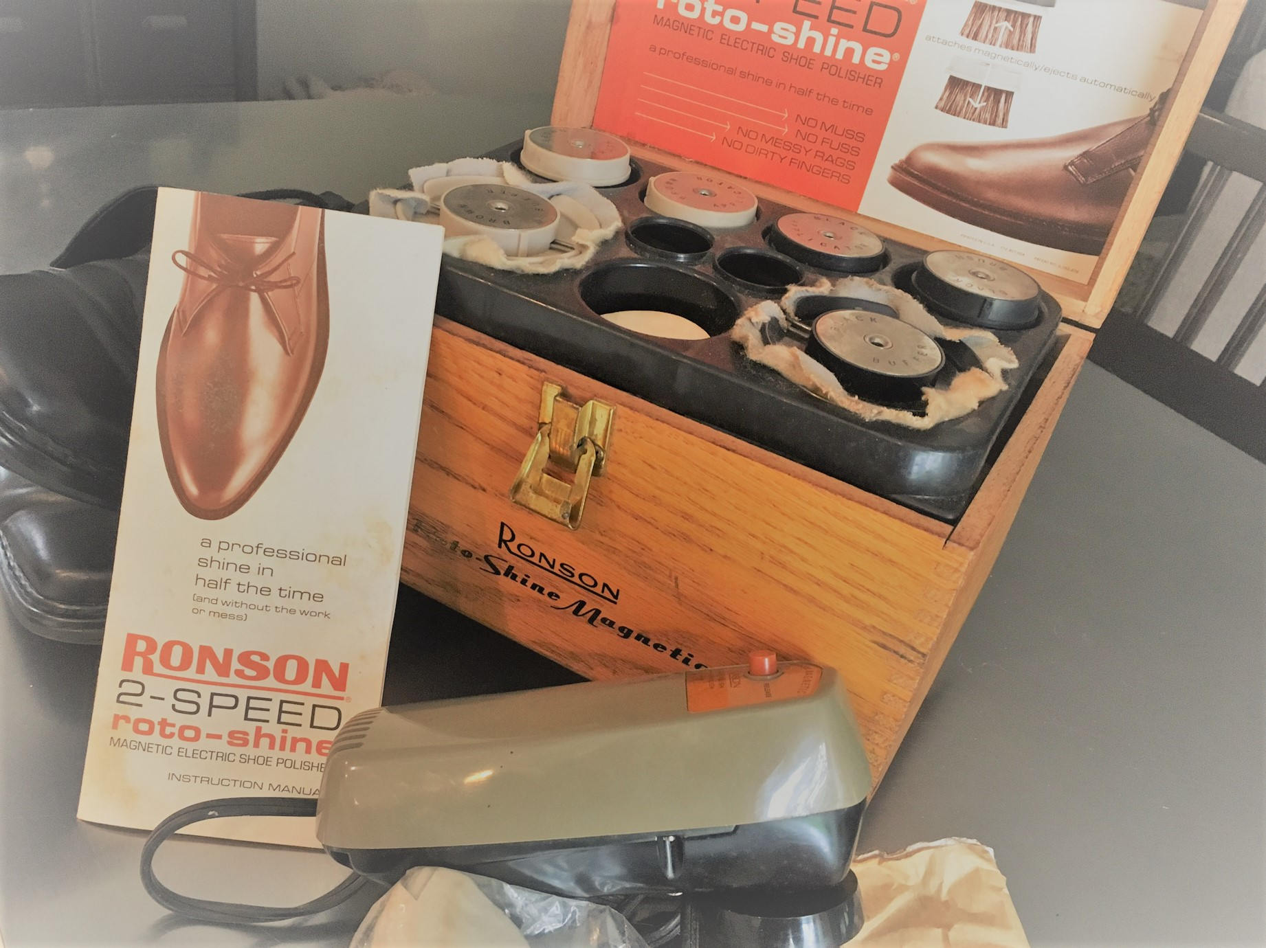 Vintage Shoe Polisher, Ronson Roto 