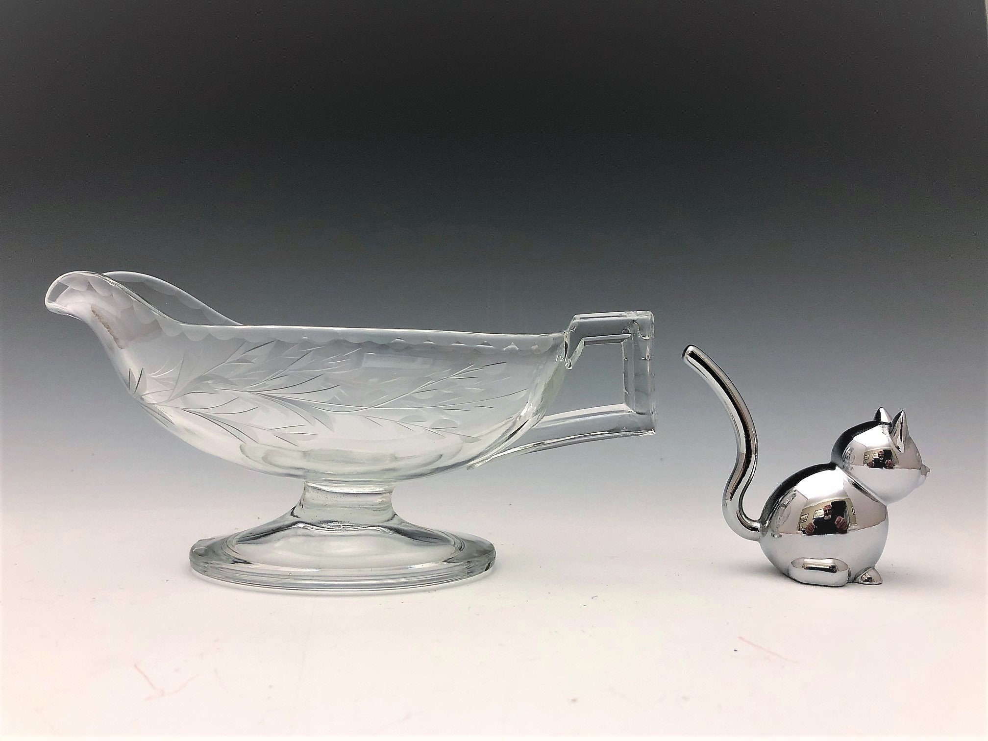 Heisey 1184 Yeoman French Dressing Boat Hard to Find