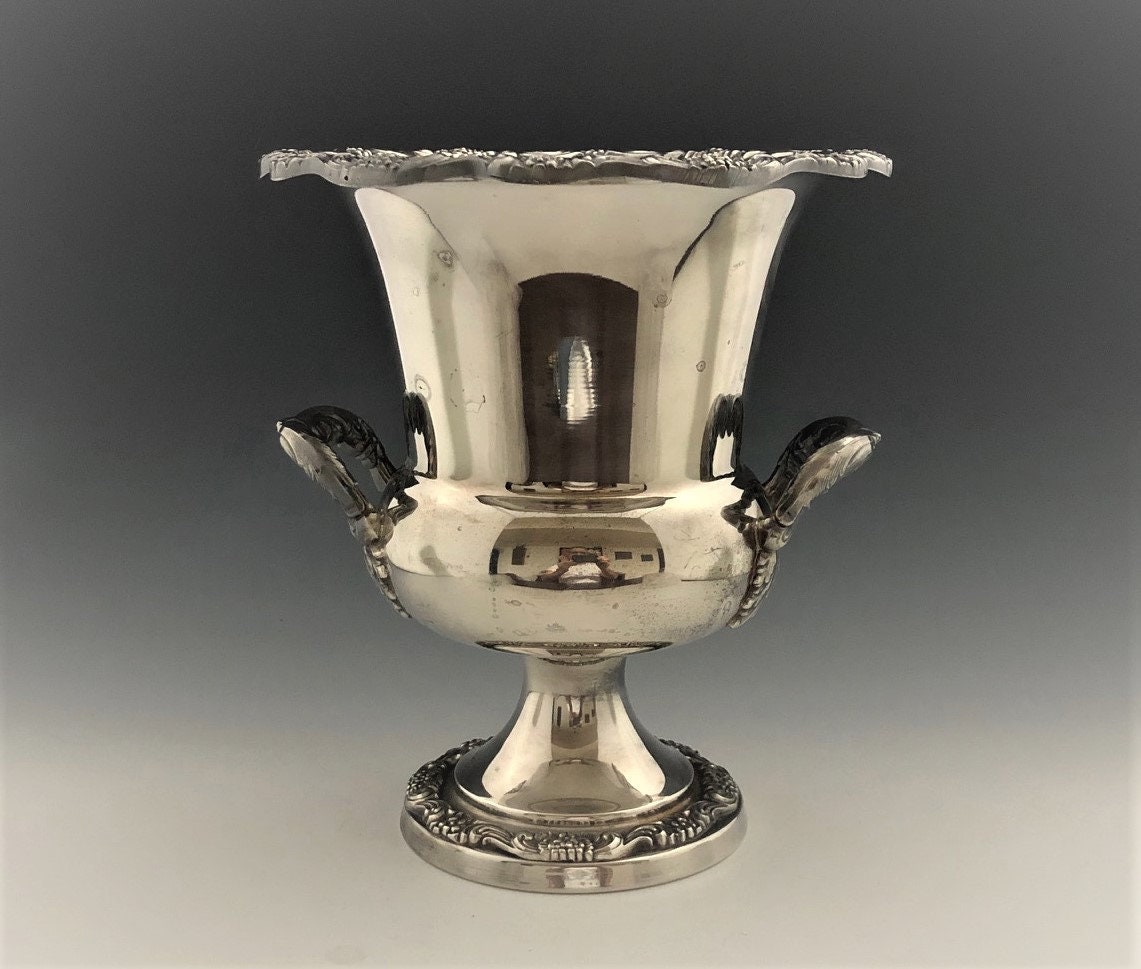 Silver Plated Ice Bucket Poole Silver Champagne Bucket EPCA