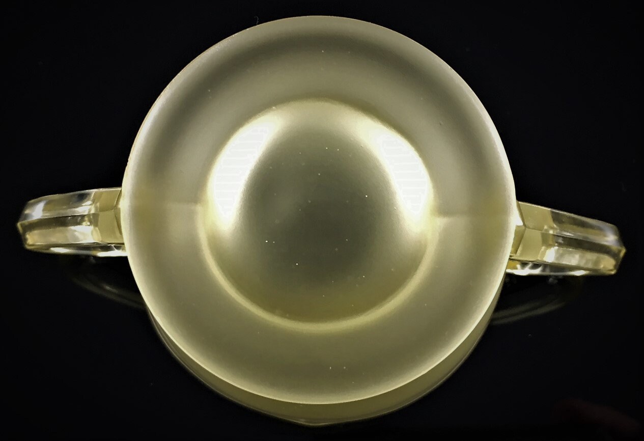 Depression Glass Open Sugar Bowl Lancaster 879 Sugar Satin Topaz