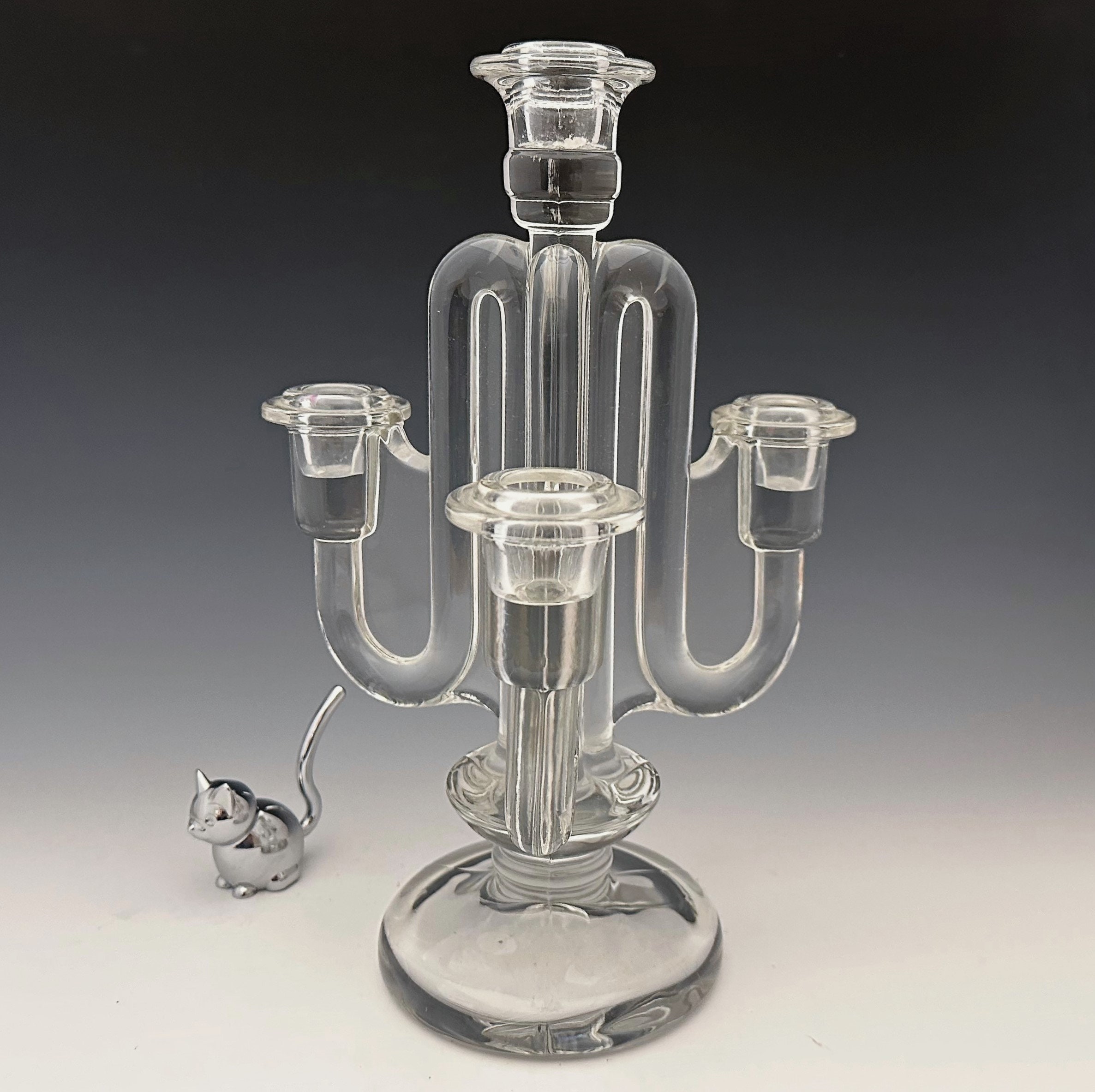 Scarce Fostoria No. 2655 Four-light Candlesticks - Mid Century