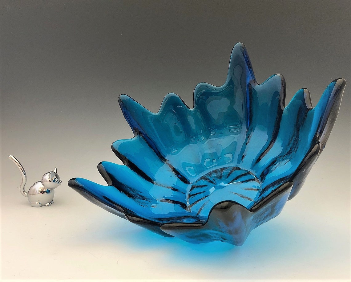 Viking Glass Epic No. 6900 Spiked Bowl Stockholm Wayne Etsy