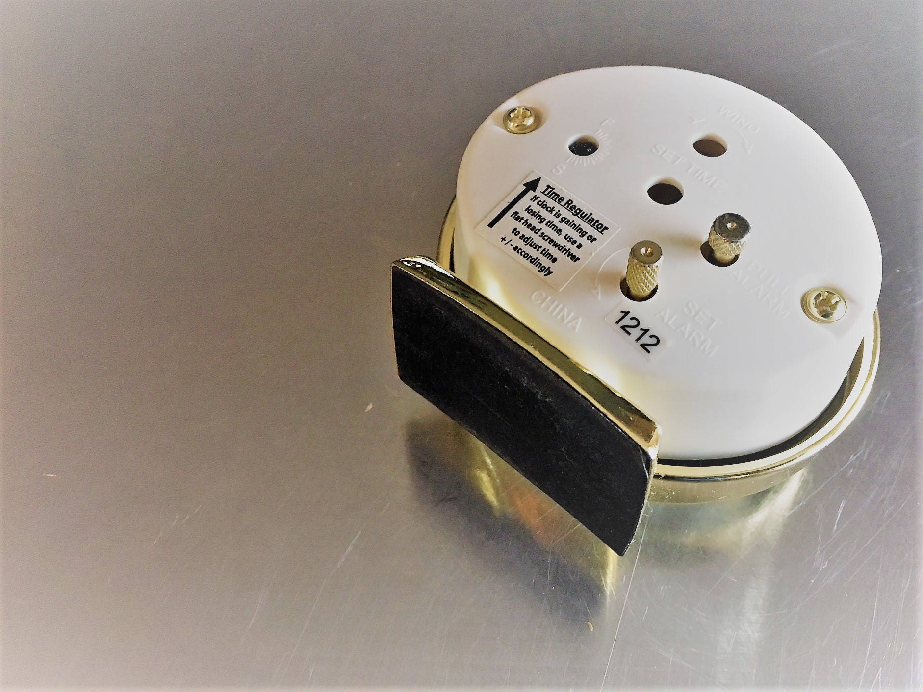 Collection of 3 Vintage Clock Analog Alarm Clocks Nightstand Accent