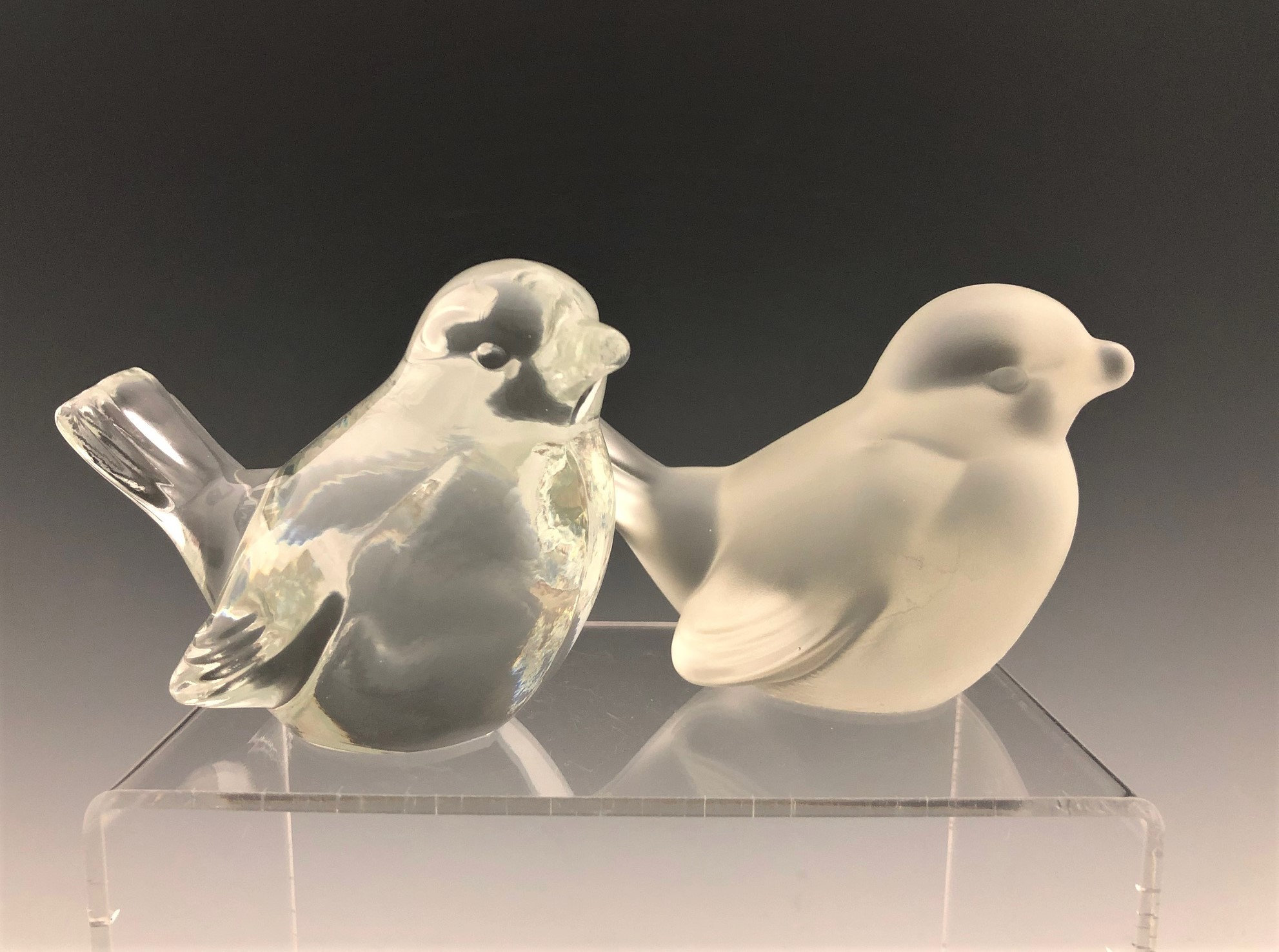 Collection of 7 Fenton Art Glass Birds Long Tail Bird of Happiness Short Tail Birds Ducks