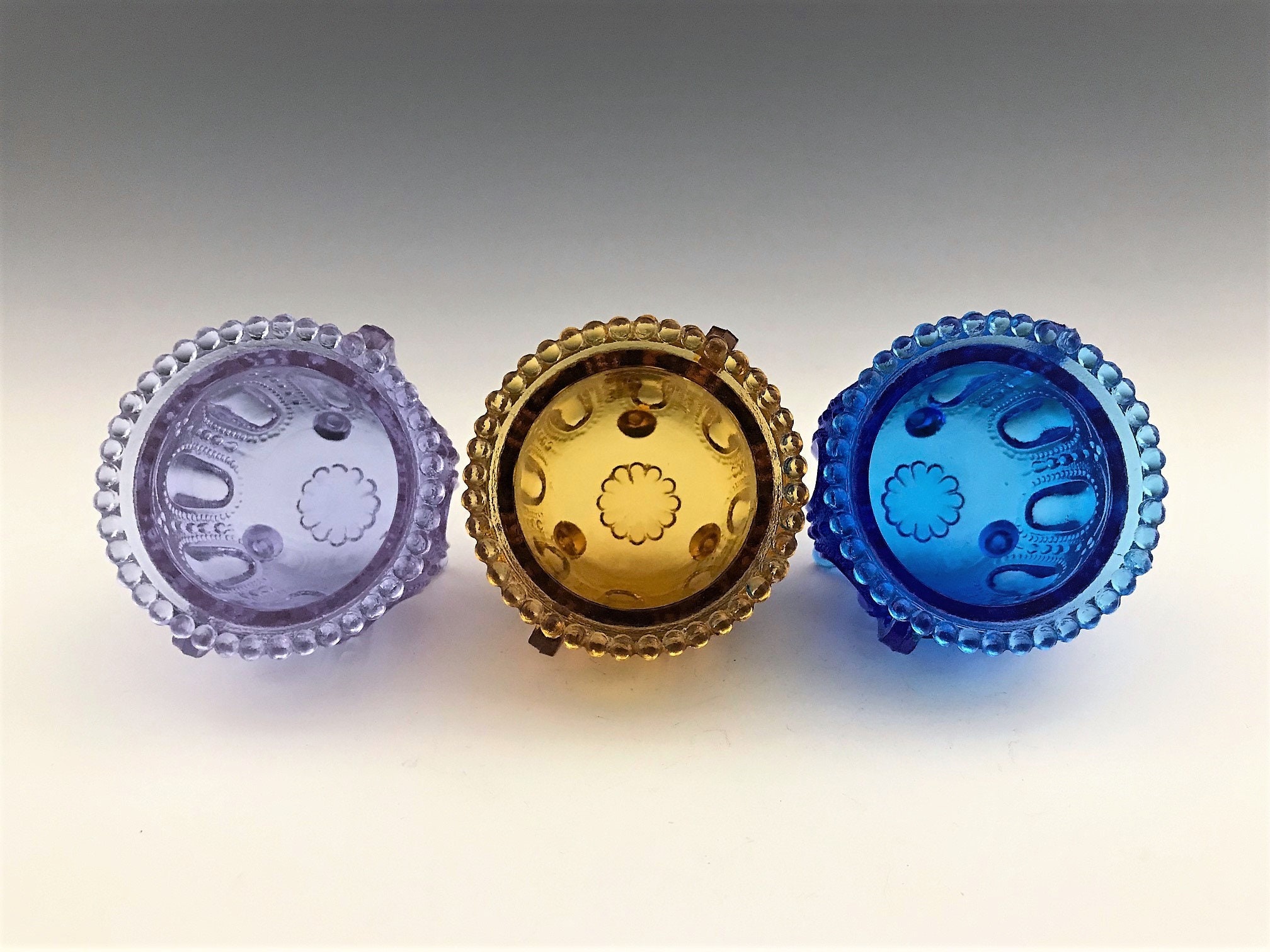 Set of 5 Degenhart Toothpick Holders Vintage Gypsy Pot or Cauldron