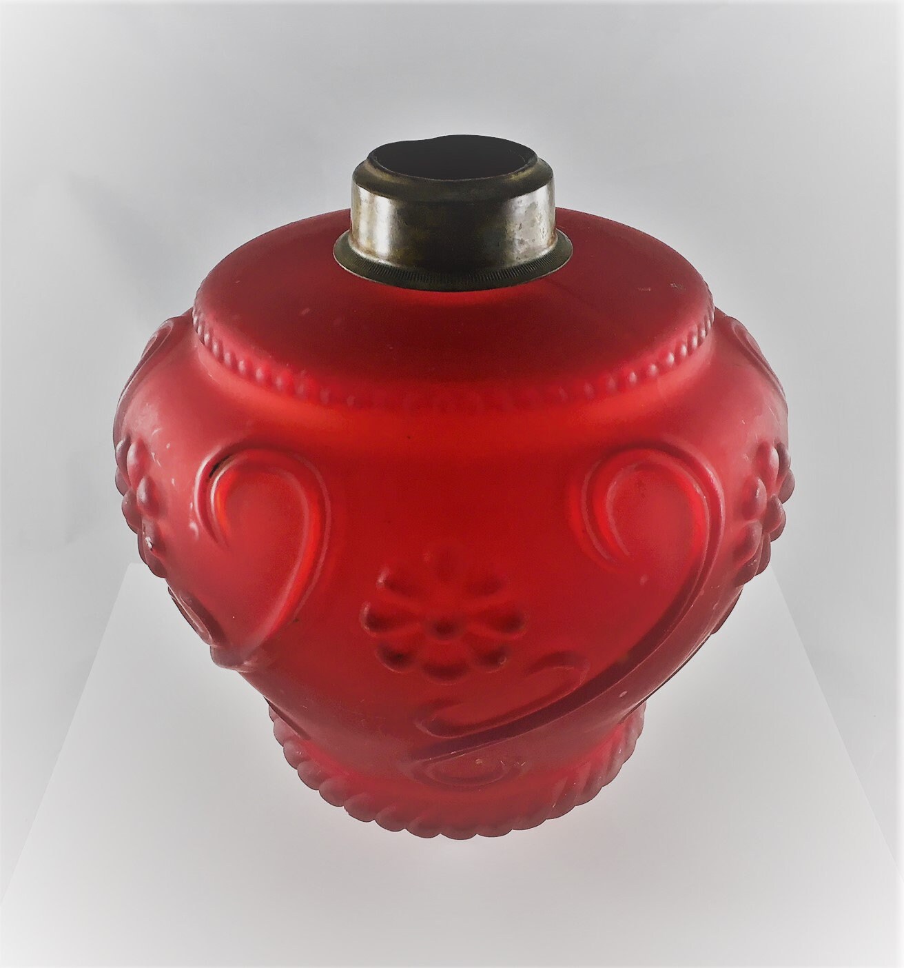 Vintage Glass Lamp Body Red Lamp Piece Retro Ruby Lamp Lamp Font