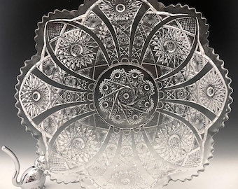 Imperial Glass No. 505 Bellaire Pattern - 11-Inch Berry Bowl