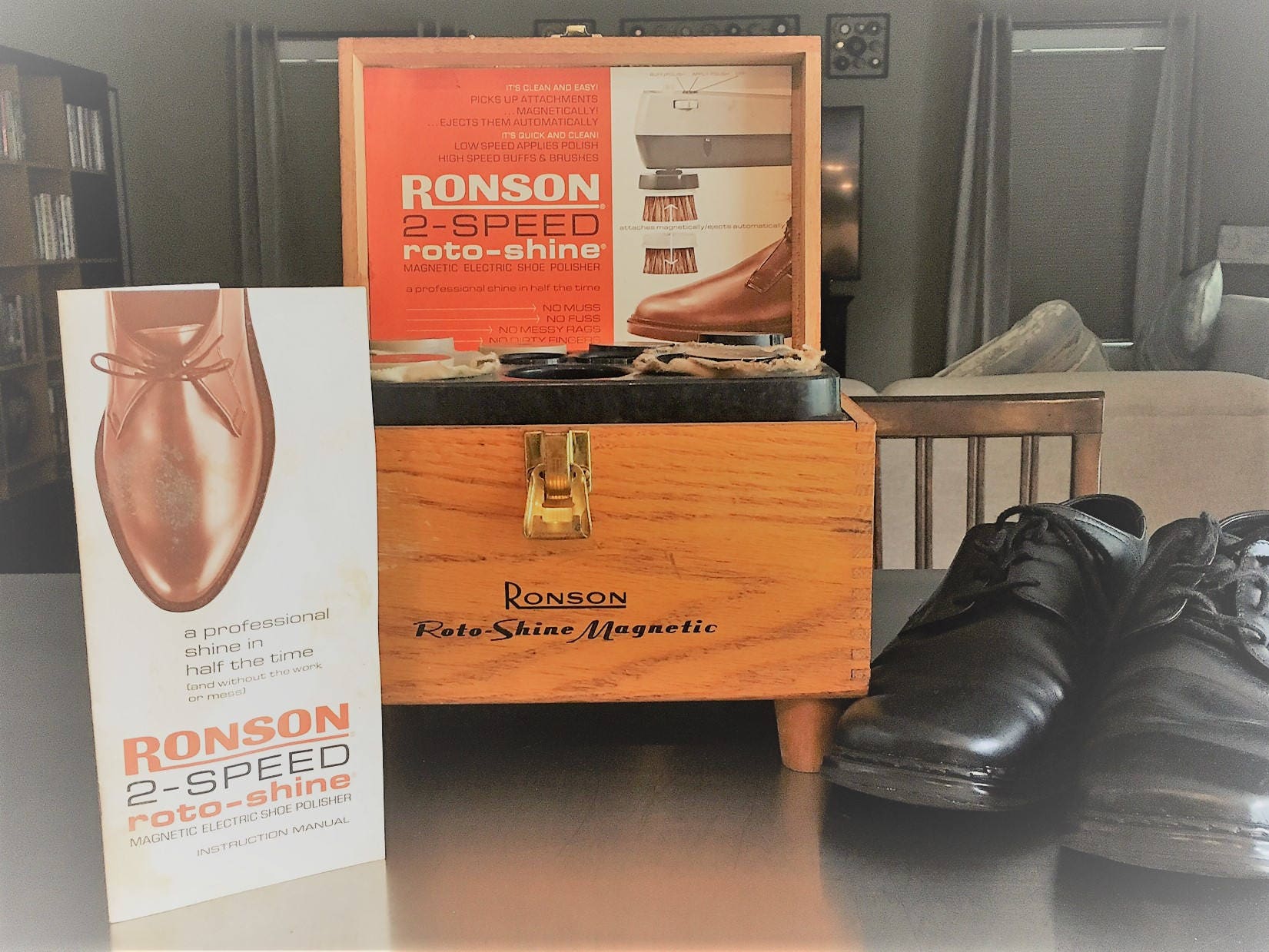 ronson roto shine electric shoe polisher