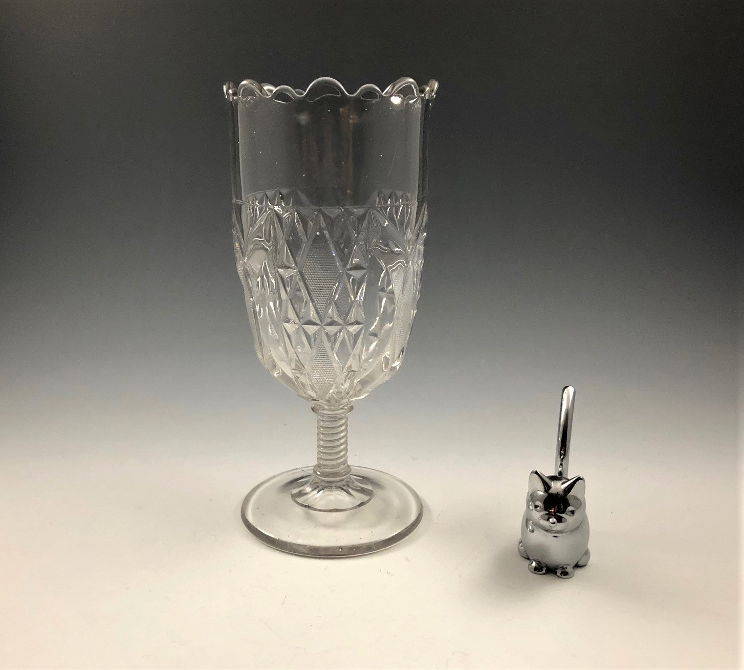 EAPG Celery Vase Cooperative Flint Glass Natalie Pattern AKA