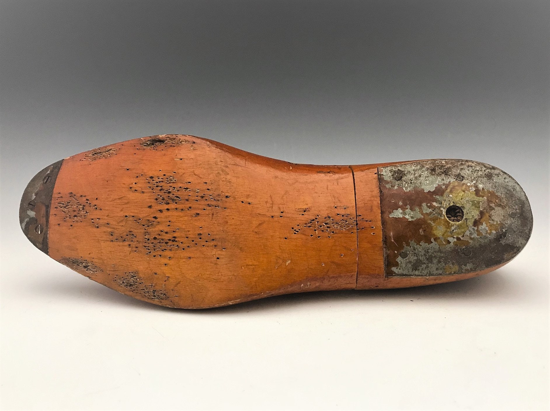 Vintage Wooden Shoe Mold Shoe Form Size 10D
