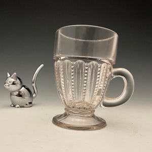 EAPG Cup/Mug - Indiana Tumbler and Goblet Company - No. 22 - AKA Pickets Surprise - Early American Pattern Glass