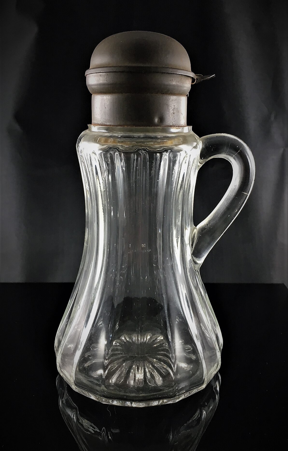 Antique EAPG Collectible Glass Syrup Pitcher Early American Glass