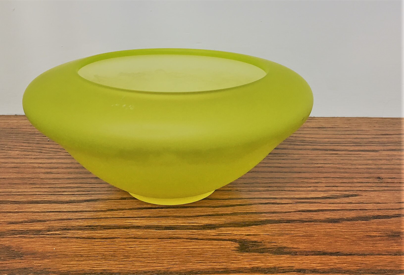 Vintage Vaseline Glass Vase Tiffin Canary Satin Satin Bowl Art