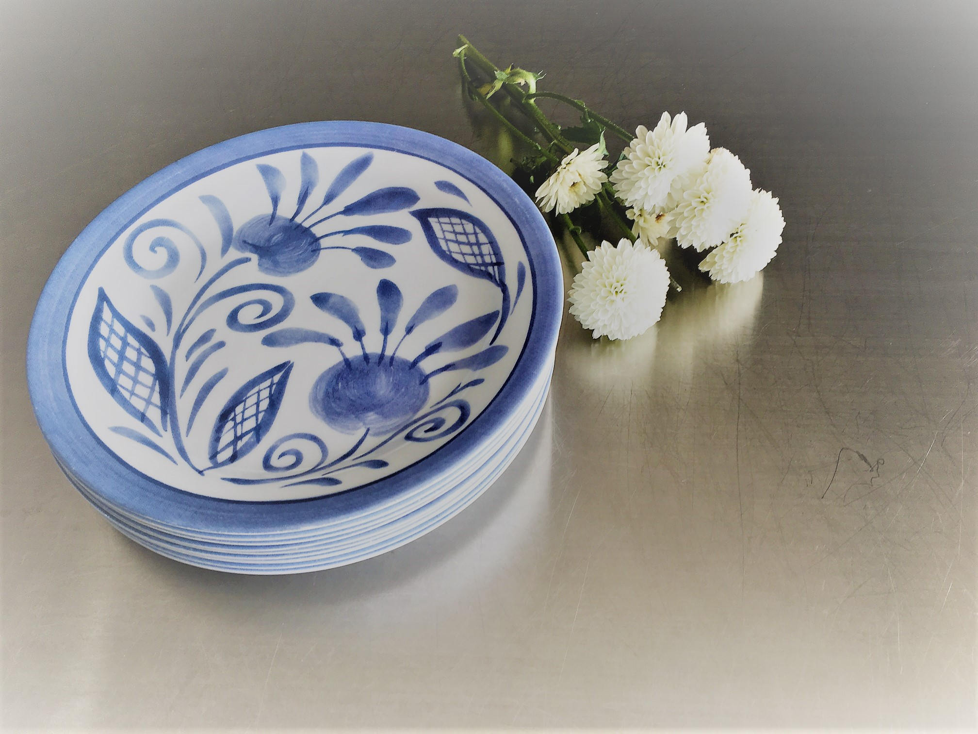 Set of 9 Corelle Oceanview Pattern Salad Plates - 7 1/4 Inch ... Set of 9 Corelle Oceanview Pattern Salad Plates - 7 1/4 Inch ...